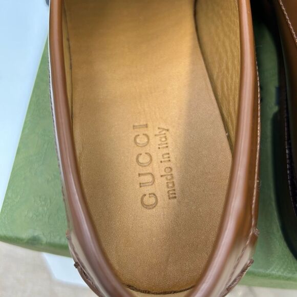 Men’s Gucci interlocking GG leather loafers size 11.5 made in Italy - Picture 7 of 10